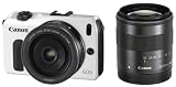 Canon �f�W�^�����J���� EOS M(�z���C�g) �_�u�������Y�L�b�g EOSMWH-WLK