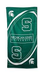 Michigan State Spartans Fiber Reactive Pool/Beach/Bath Towel (Team Color)