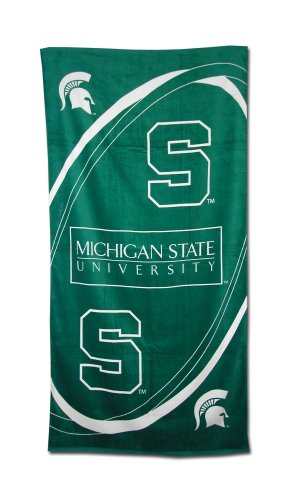Michigan State Spartans Fiber Reactive Pool/Beach/Bath Towel (Team Color)