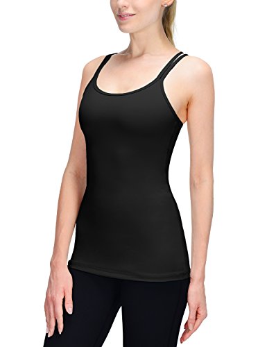 Baleaf Women's Yoga Cami Tank Top Built in Shelf Bra