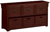 3-drawer File Console W/ Wicke 3-drawer Macintosh Oak