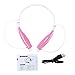 Bradychan V4.0+EDR HV-800 Bluetooth 4.0 Neckband Sport Stereo Headset for Smartphones & Bluetooth Enabled Tablets - 3-Piece - Pink