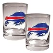 NFL Buffalo Bills Two Piece Rocks Glass Set - Primary Logo