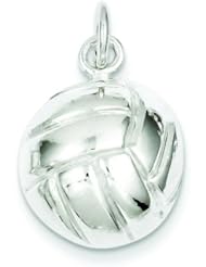 Sterling Silver Volleyball Charm & 18" Chain