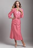 Roamans Plus Size Flower Detail Dinner Suit