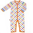 Little Miss Match Coveralls, White Zany 6-9 Months