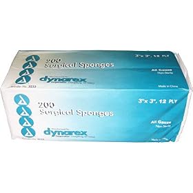 Dynarex Gauze Sponges, N/S, Pouch/200