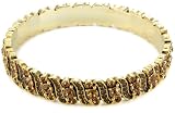 Adrian Buckley Faceted Bangle With Smoky Topaz Crystals