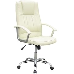 LEDER B�rosessel beige Drehstuhl Chefsessel B�rostuhl Stuhl Schreibtischstuhl NEU