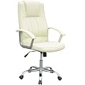 Office Chair Beige covered in Buffalo Split Leather