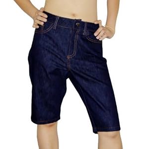 Womens Levi's 523 Straight Dark Wash Denim Shorts - 16