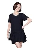 マタニティ ウェア ワンピース ドレス ミニ 丈 プリーツ シフォン 産前 マタニティに見えない！結婚式 オフィスに オリジナルアイテム付き 892-16313