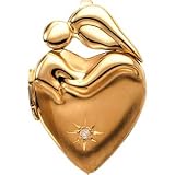 14K Yellow Gold Mother's Devotion Diamond Locket