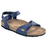 Birkenstock Rio 31753, Damen Sandale, blau, 38 EU / 5 UK (schmal)