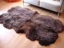 Brown Quadruple Sheepskin Rug (190cm x 100cm)