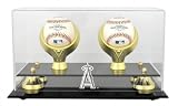 Los Angeles Angels of Anaheim Golden Classic Two Baseball Logo Display Case