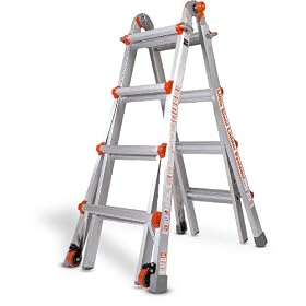 Wing 10102LGSW Model 17' Type 1A 300LB Little Giant Ladder System w/ Work Platform