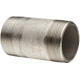 Stainless Steel 316/316L Pipe Fitting, Nipple, Schedule 80, Seamless Extra Heavy, NPT Male