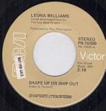 SHAPE UP OR SHIP OUT 7 INCH (7" 45) US RCA 1975