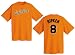 Cal Ripken Jr. Baltimore Orioles Orange MLB Throwback 2 Sided Short Sleeve Tee Shirt By Majestic (XL=48)