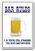 BAR RULES ~Novelty Sign~ beer signs funny drunk gift