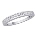 10K White Gold 1/4 ct. Diamond Wedding Band