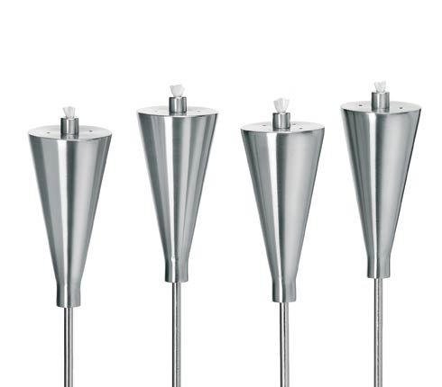Blomus 65012 Orchos 4 Piece Miniature Torch Set