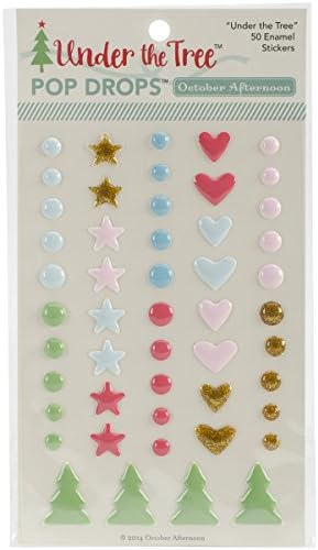 October Afternoon Under The Tree Pop Drops Epoxy Sticker Embellishments