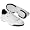 White/Black/Metallic Silver