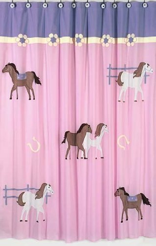 Pink Pony Shower Curtain