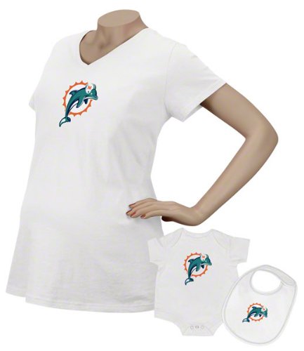 Reebok Miami Dolphins Women's Maternity Top & Infant Set Small