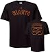 Tim Lincecum Majestic Name and Number Black San Francisco Giants T-Shirt