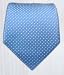 100% Silk Woven Cornflower Blue Pindot Tie