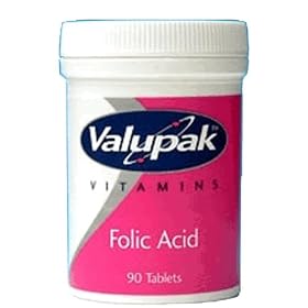 Valupak Vitamins Supplements Folic Acid 400mg 90 Tablets