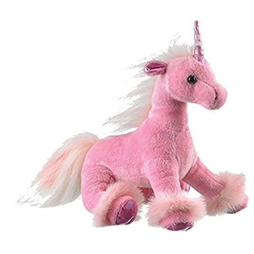 Wildlife artists unicorn plush stuffed toy, pink