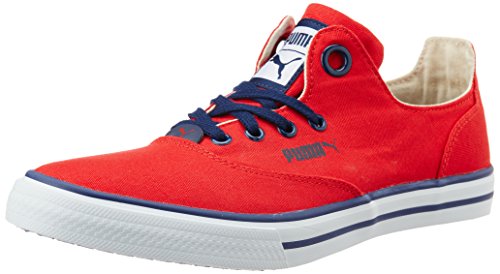 puma red canvas shoes