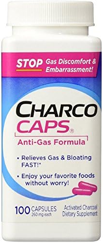 CharcoCaps Anti-Gas Formula Capsules 100 ea (Pack of 11)