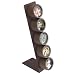 Lipper International 6406B See &amp; Store 5-Plastic Magnetic L-Stand Canisters, Black