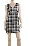 COTTON DOUBLEWEAVE PLAID DRESS