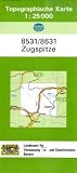  : Topographische Karten Bayern, Bl.8531/8631 : Zugspitze