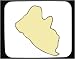 Decorated Mouse Pad with Africa, map, Liberia, outline, area, geograpy, region, land