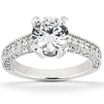 SAVE $2047.74 - 14K White Gold Round Cut Diamond Semi-mount Engagement Setting (0.75ct.tw, HI Color, SI2-3 Clarity) $744.10