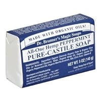 Dr. Bronner's Magic Soaps Pure-Castile Soap, All-One Hemp Peppermint, 5-Ounce Bars