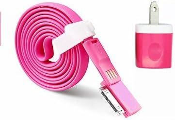 2x4 Feet 1x1 Feet Magnetic Data Cable 2 Wall Cahrger 1 Car Charger High Quality For iPhone 4 4s cable