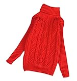 (コ-ランド) Co-land セーター ニット キッズ 子供服 女の子 長袖 タートルネック 女の子ニット ガールズ 秋冬トップス プルオーバー 女児 カジュアル レッド 16
