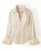 Apparel : Silk button-down blouse