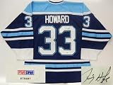 Jimmy Howard Autographed Jersey - Maine Black Bears Psa dna