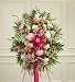 Funeral Flowers by 1800Flowers.com - Pastel Sympathy Standing Spray - Medium