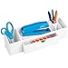 iDesign Med+ Storage Box Organizer for Thermometers, Medical Supplies, Makeup, Cotton Balls - White