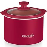 Crock-Pot SCR151R 1.5-Quart Round Manual Slow Cooker, Red